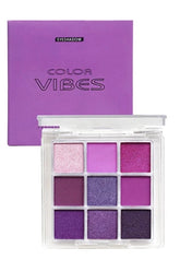 Glitter Eyeshadow Palette Purple Violet Shimmer Pearlescent Matte Acrylic Eye Shadows Palette